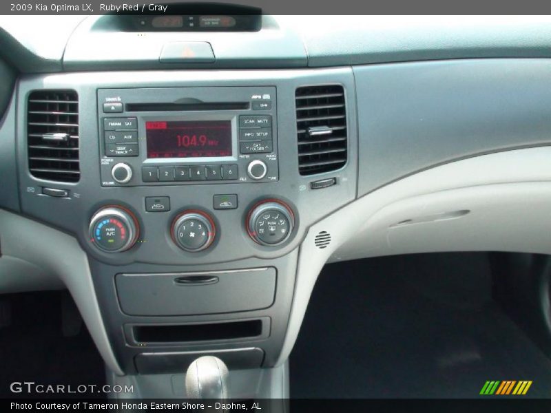 Ruby Red / Gray 2009 Kia Optima LX
