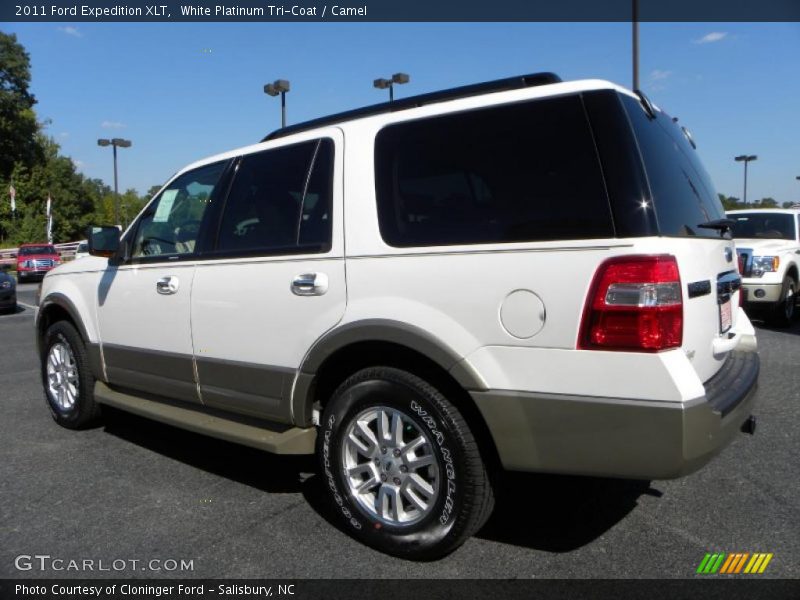 White Platinum Tri-Coat / Camel 2011 Ford Expedition XLT