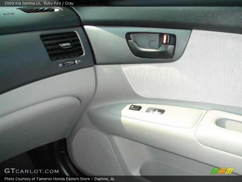 Ruby Red / Gray 2009 Kia Optima LX