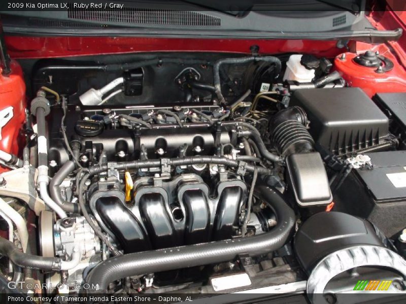 Ruby Red / Gray 2009 Kia Optima LX