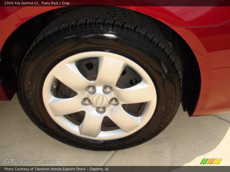 Ruby Red / Gray 2009 Kia Optima LX