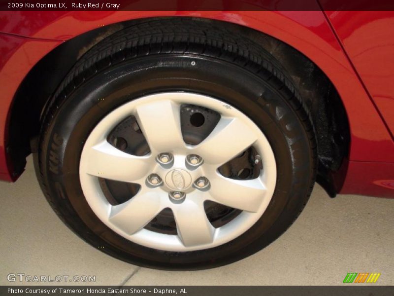 Ruby Red / Gray 2009 Kia Optima LX