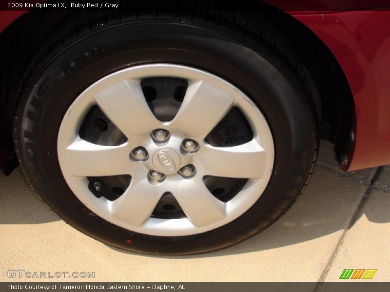 Ruby Red / Gray 2009 Kia Optima LX