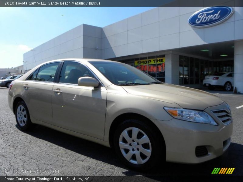 Sandy Beach Metallic / Bisque 2010 Toyota Camry LE