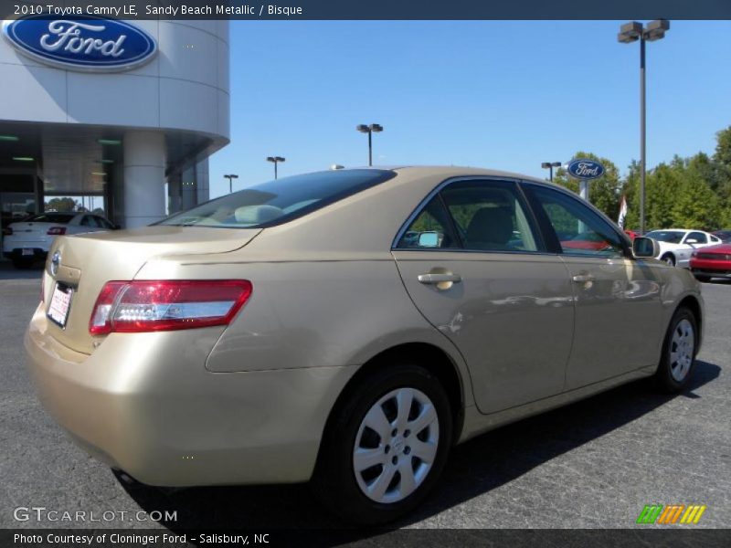 Sandy Beach Metallic / Bisque 2010 Toyota Camry LE