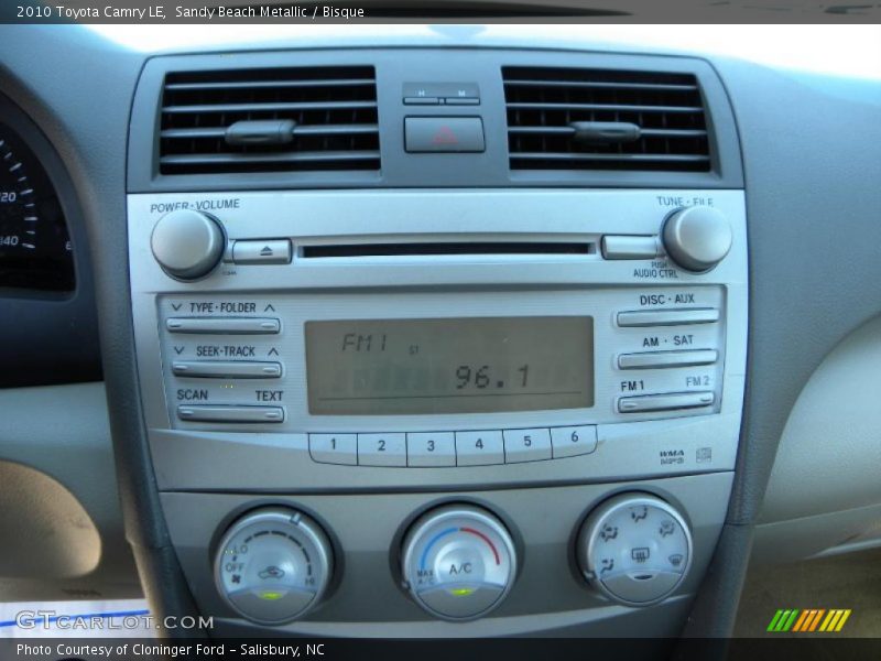 Sandy Beach Metallic / Bisque 2010 Toyota Camry LE