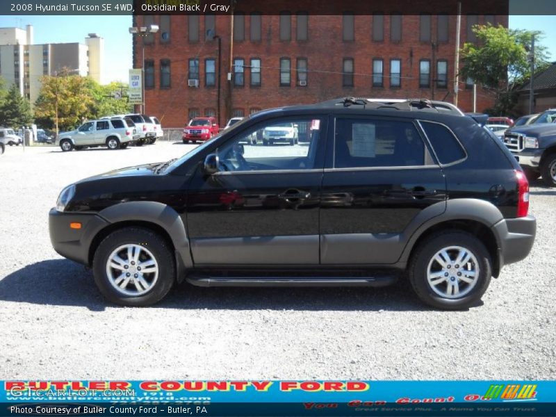 Obsidian Black / Gray 2008 Hyundai Tucson SE 4WD