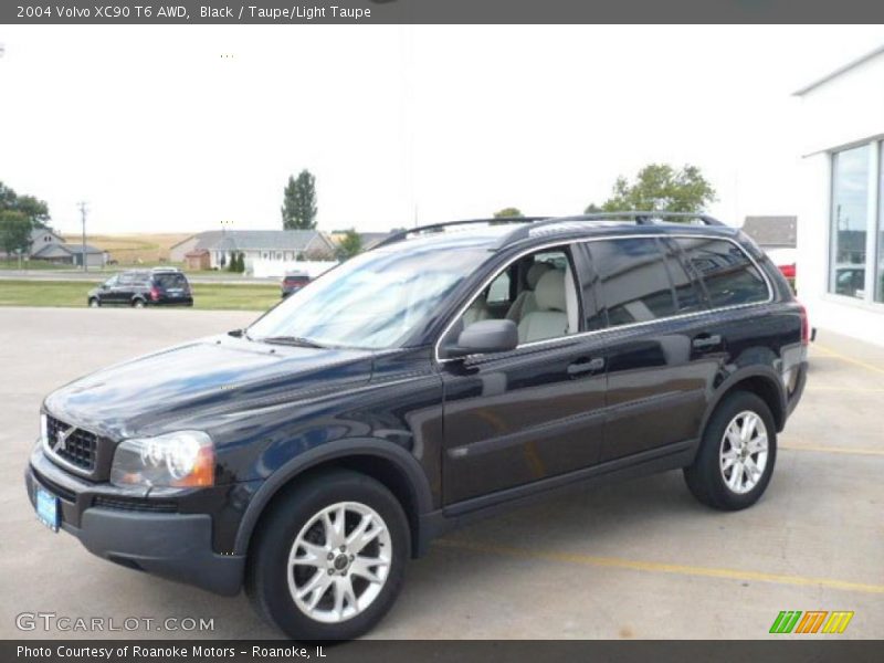 Black / Taupe/Light Taupe 2004 Volvo XC90 T6 AWD