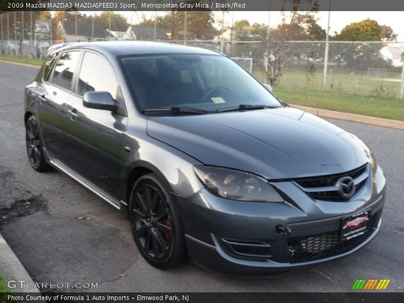Metropolitan Gray Mica / Black/Red 2009 Mazda MAZDA3 MAZDASPEED3 Sport