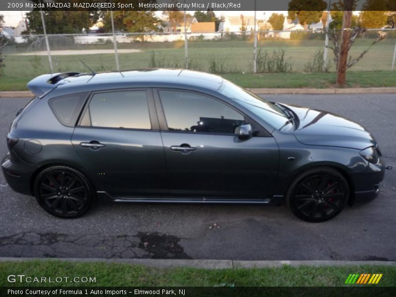 Metropolitan Gray Mica / Black/Red 2009 Mazda MAZDA3 MAZDASPEED3 Sport