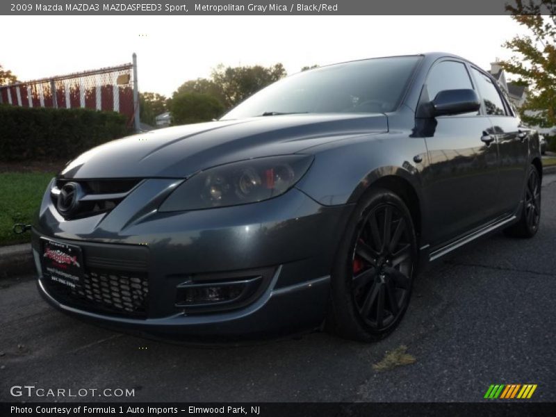 Metropolitan Gray Mica / Black/Red 2009 Mazda MAZDA3 MAZDASPEED3 Sport