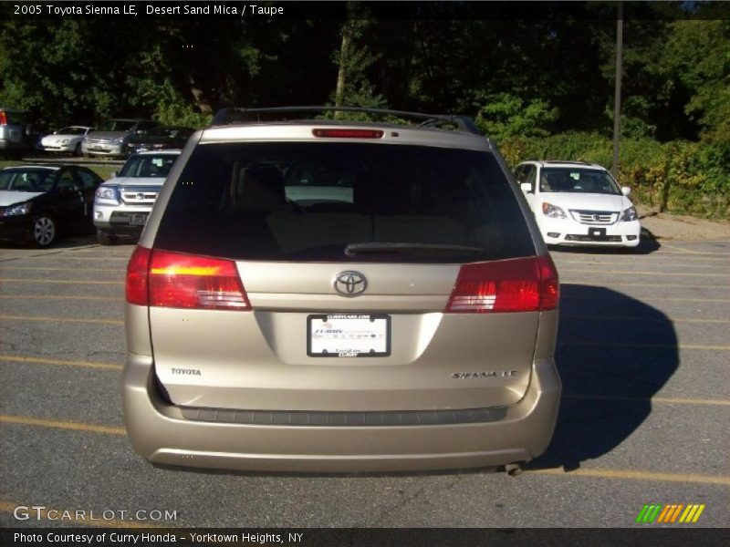 Desert Sand Mica / Taupe 2005 Toyota Sienna LE