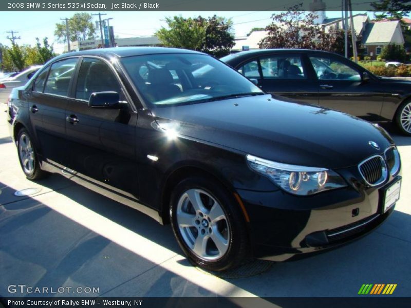 Jet Black / Black 2008 BMW 5 Series 535xi Sedan
