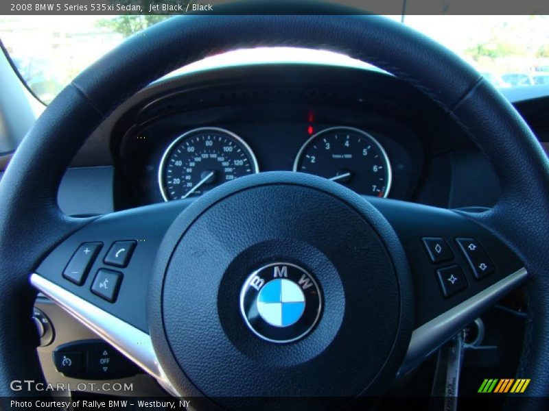 Jet Black / Black 2008 BMW 5 Series 535xi Sedan
