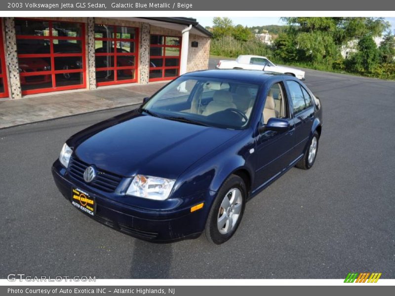 Galactic Blue Metallic / Beige 2003 Volkswagen Jetta GLS Sedan