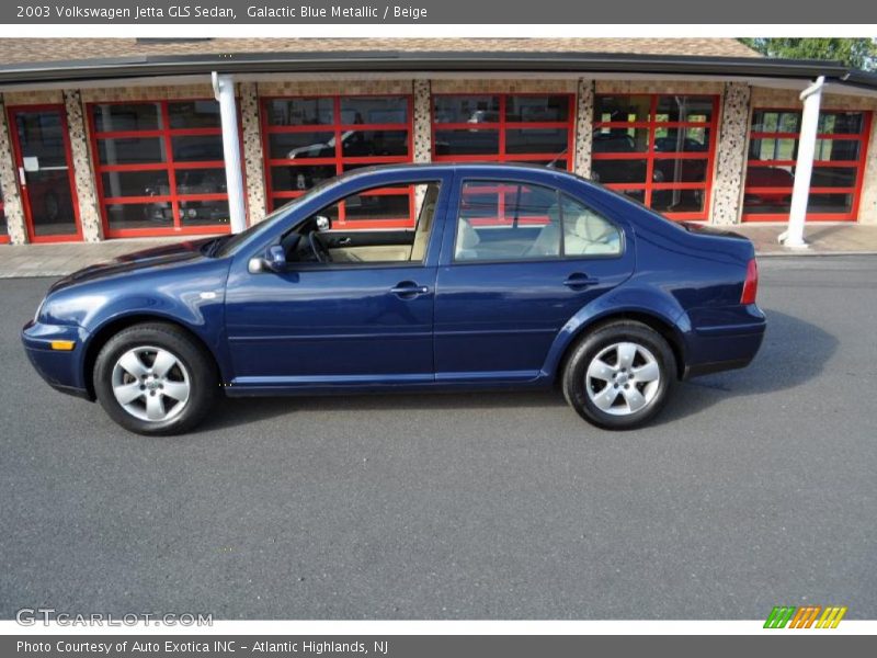 Galactic Blue Metallic / Beige 2003 Volkswagen Jetta GLS Sedan