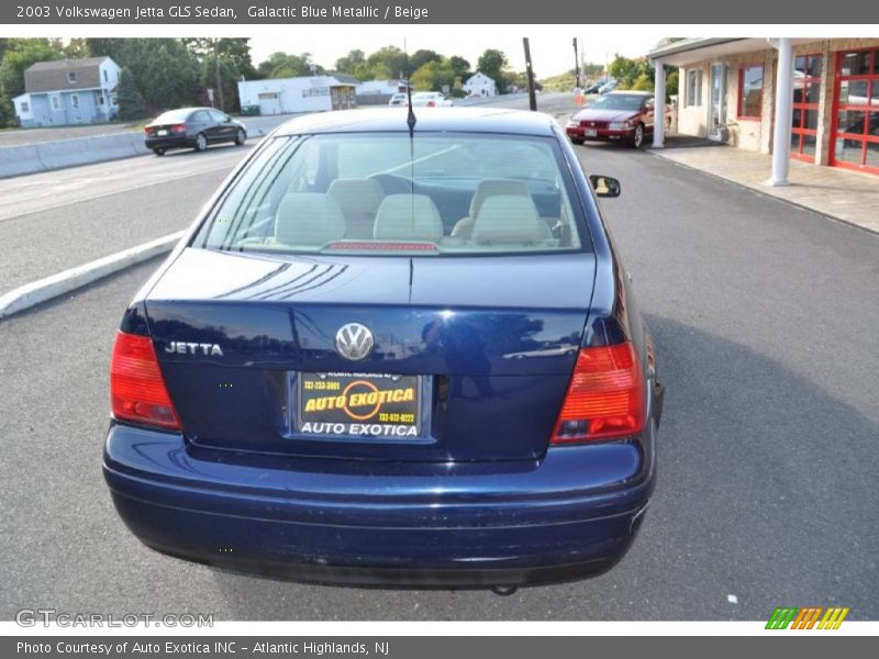 Galactic Blue Metallic / Beige 2003 Volkswagen Jetta GLS Sedan