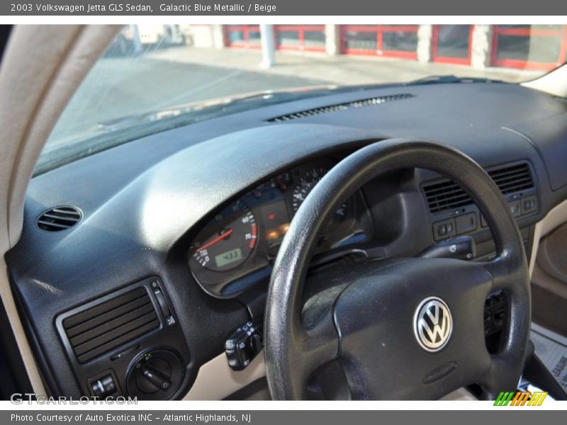 Galactic Blue Metallic / Beige 2003 Volkswagen Jetta GLS Sedan