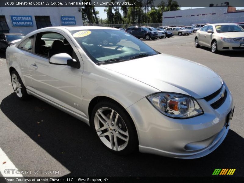 Silver Ice Metallic / Ebony/Gray UltraLux 2009 Chevrolet Cobalt SS Coupe