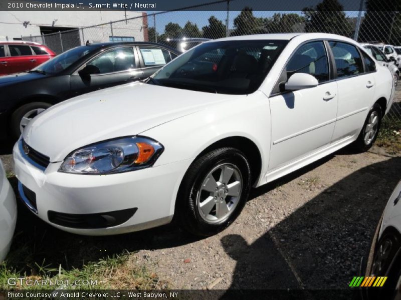 Summit White / Neutral 2010 Chevrolet Impala LT