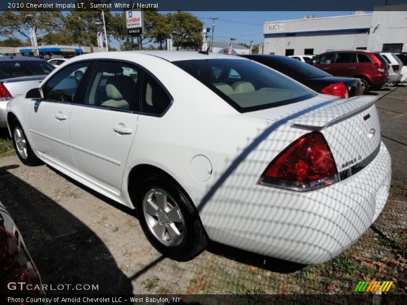 Summit White / Neutral 2010 Chevrolet Impala LT