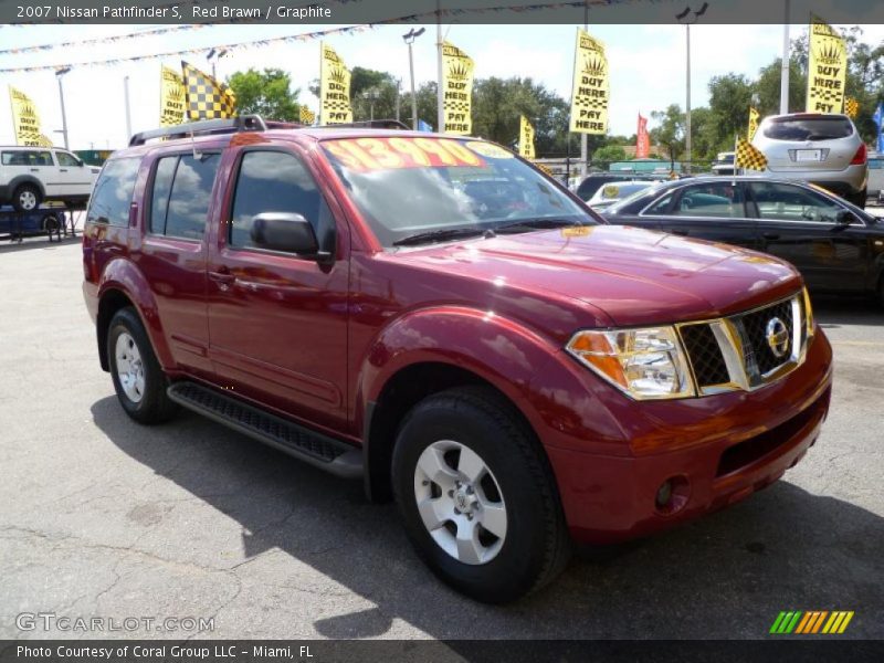 Red Brawn / Graphite 2007 Nissan Pathfinder S