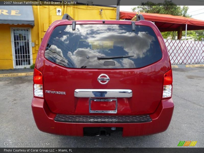 Red Brawn / Graphite 2007 Nissan Pathfinder S