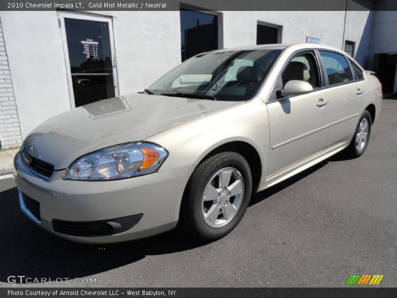 Gold Mist Metallic / Neutral 2010 Chevrolet Impala LT