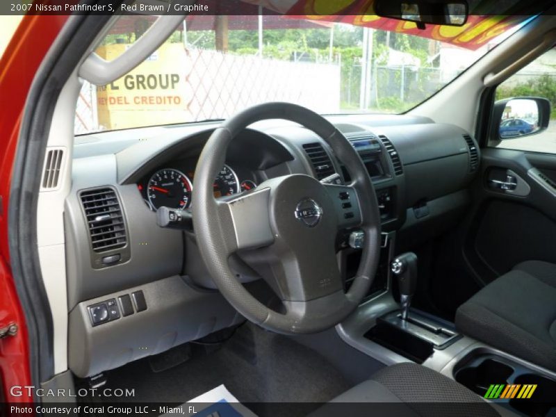 Red Brawn / Graphite 2007 Nissan Pathfinder S