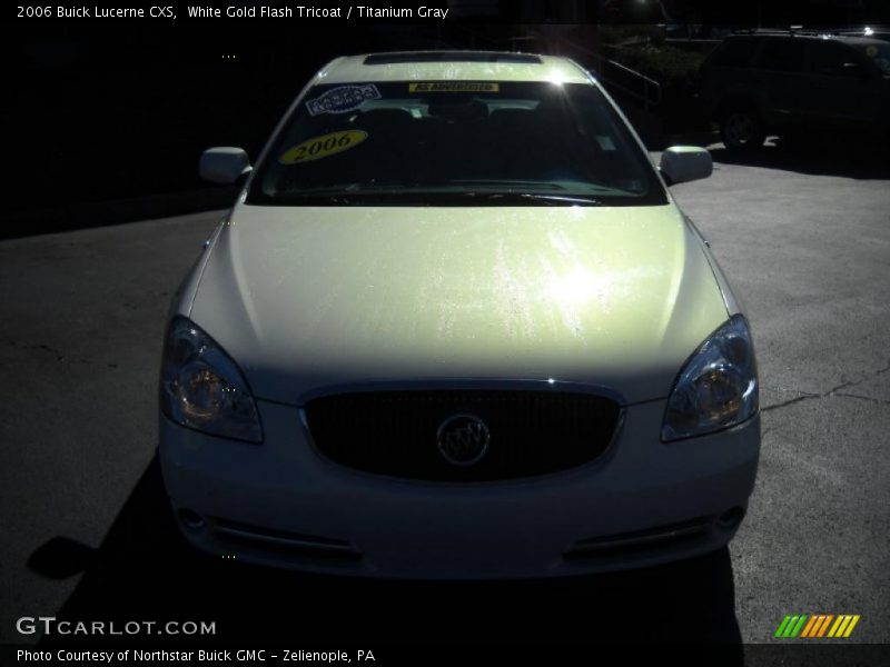 White Gold Flash Tricoat / Titanium Gray 2006 Buick Lucerne CXS