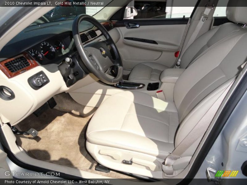 Gold Mist Metallic / Neutral 2010 Chevrolet Impala LT