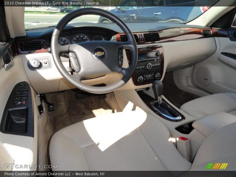 Gold Mist Metallic / Neutral 2010 Chevrolet Impala LT