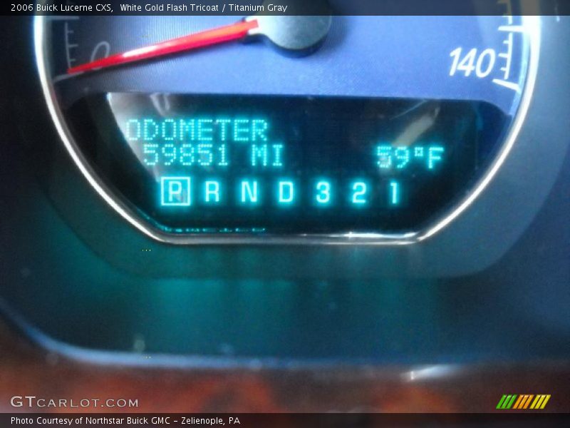 White Gold Flash Tricoat / Titanium Gray 2006 Buick Lucerne CXS