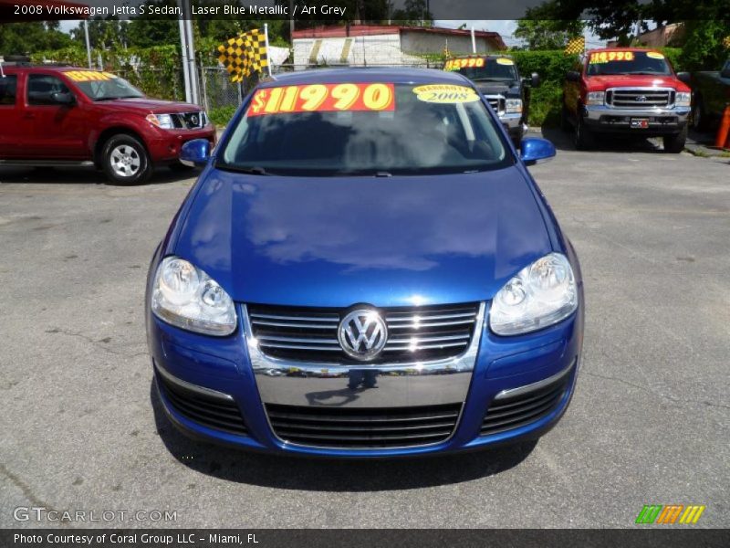 Laser Blue Metallic / Art Grey 2008 Volkswagen Jetta S Sedan