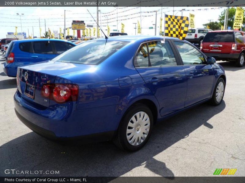 Laser Blue Metallic / Art Grey 2008 Volkswagen Jetta S Sedan