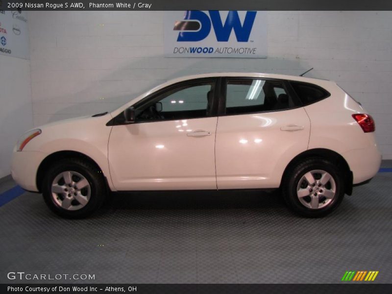 Phantom White / Gray 2009 Nissan Rogue S AWD