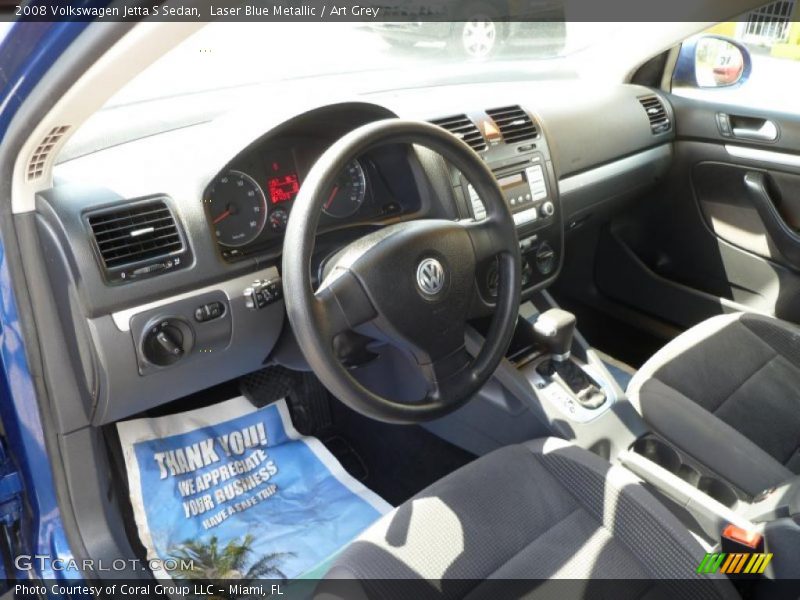 Laser Blue Metallic / Art Grey 2008 Volkswagen Jetta S Sedan