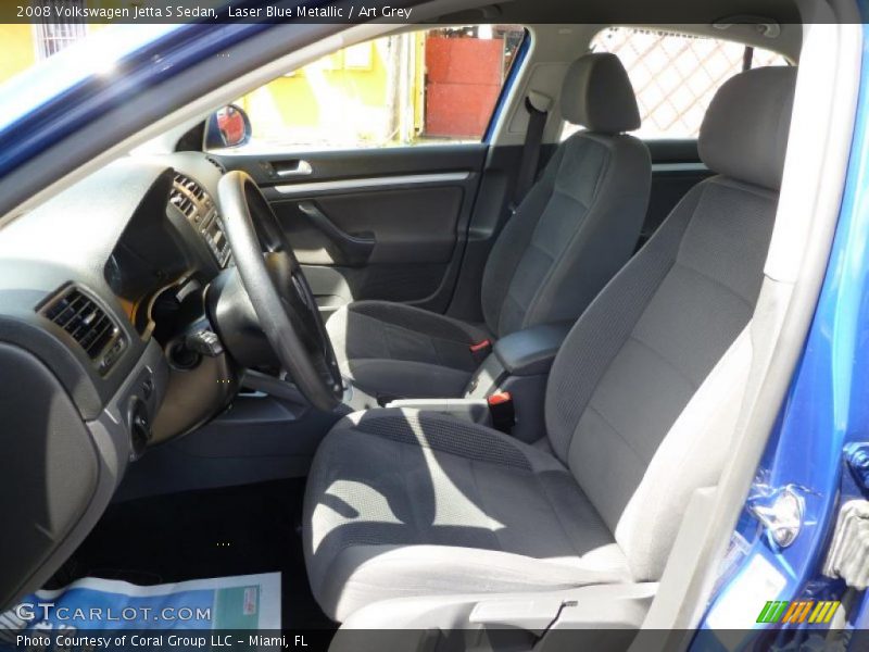 Laser Blue Metallic / Art Grey 2008 Volkswagen Jetta S Sedan