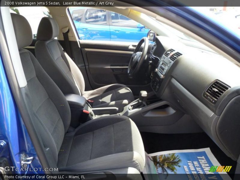 Laser Blue Metallic / Art Grey 2008 Volkswagen Jetta S Sedan