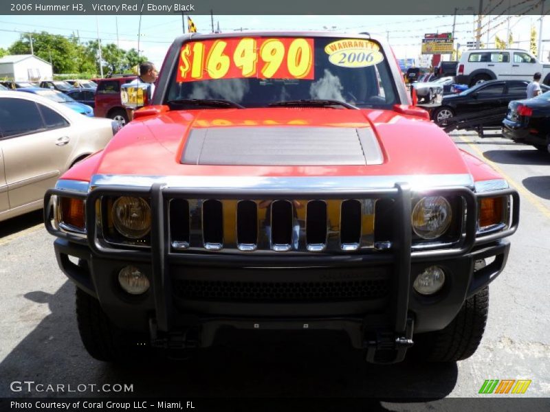 Victory Red / Ebony Black 2006 Hummer H3