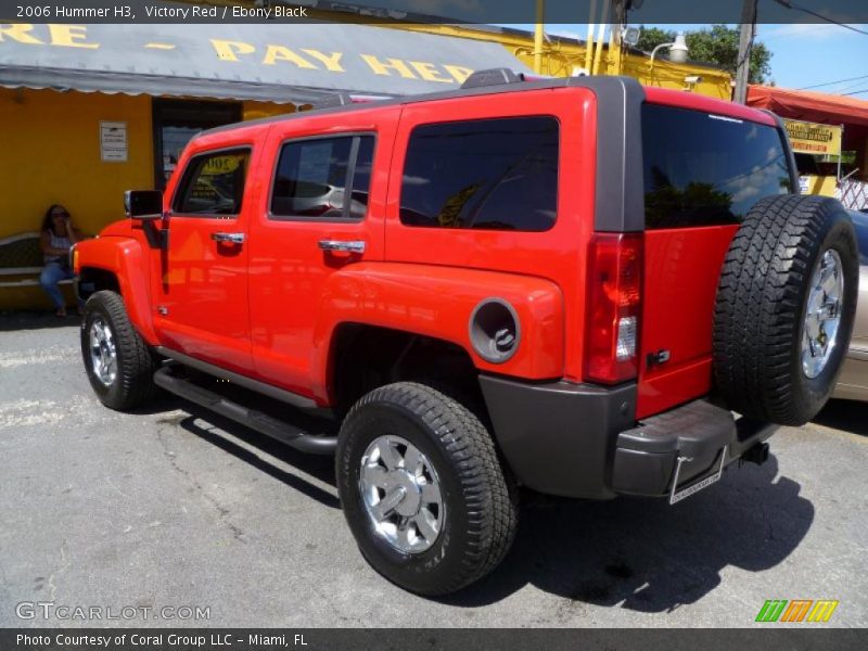 Victory Red / Ebony Black 2006 Hummer H3