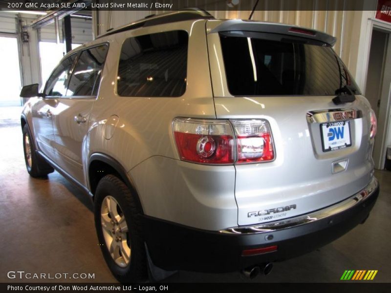 Liquid Silver Metallic / Ebony 2007 GMC Acadia SLE AWD