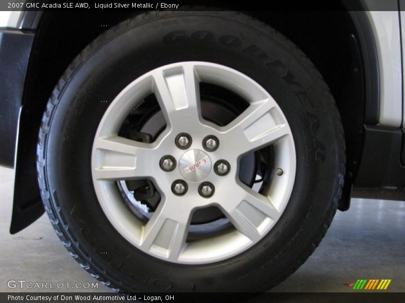 Liquid Silver Metallic / Ebony 2007 GMC Acadia SLE AWD