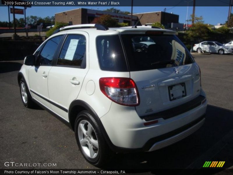 White Water Pearl / Black 2009 Suzuki SX4 Crossover Touring AWD