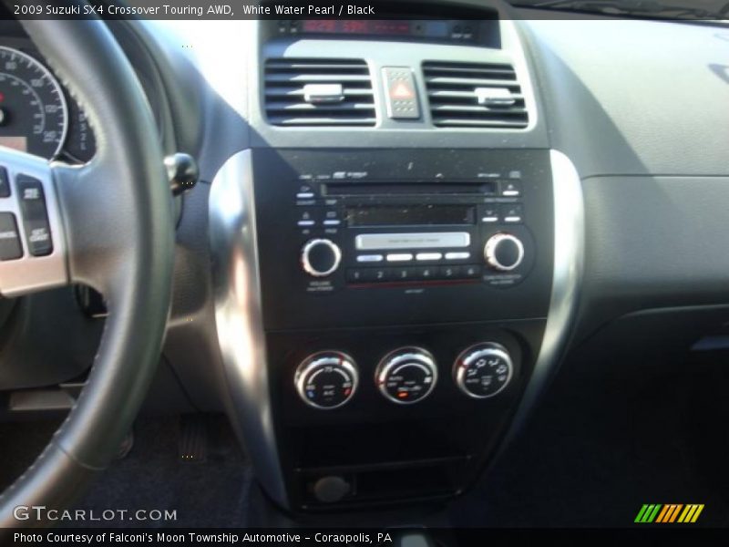White Water Pearl / Black 2009 Suzuki SX4 Crossover Touring AWD