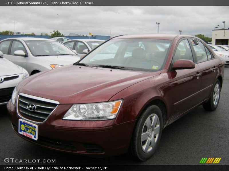 Dark Cherry Red / Camel 2010 Hyundai Sonata GLS
