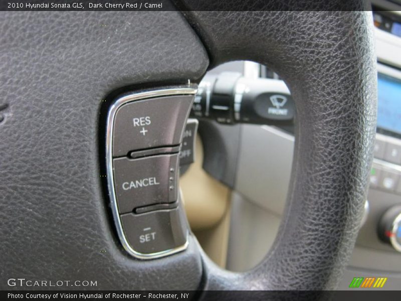 Dark Cherry Red / Camel 2010 Hyundai Sonata GLS
