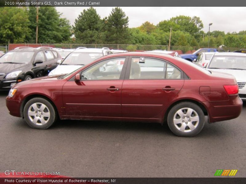 Dark Cherry Red / Camel 2010 Hyundai Sonata GLS