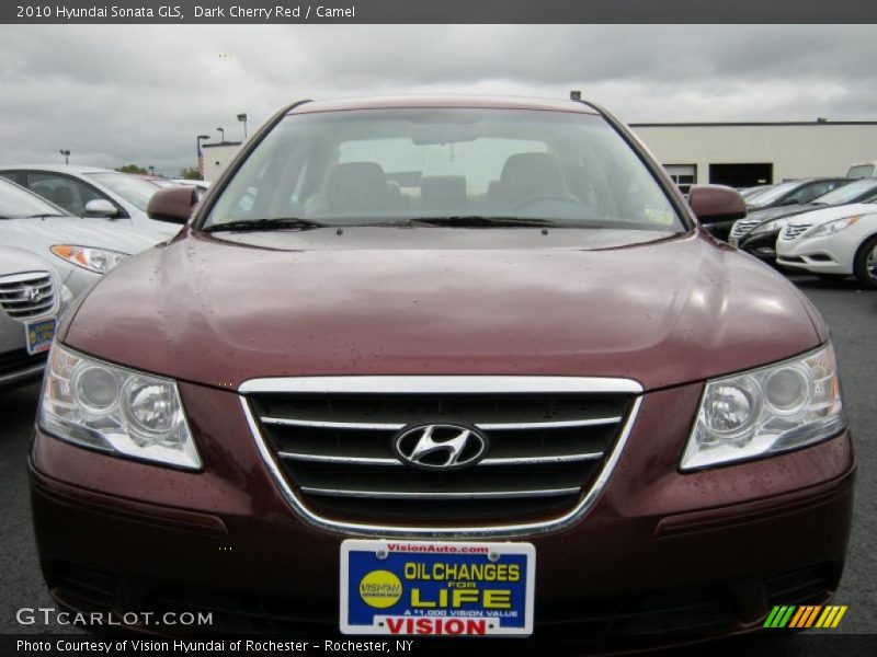 Dark Cherry Red / Camel 2010 Hyundai Sonata GLS