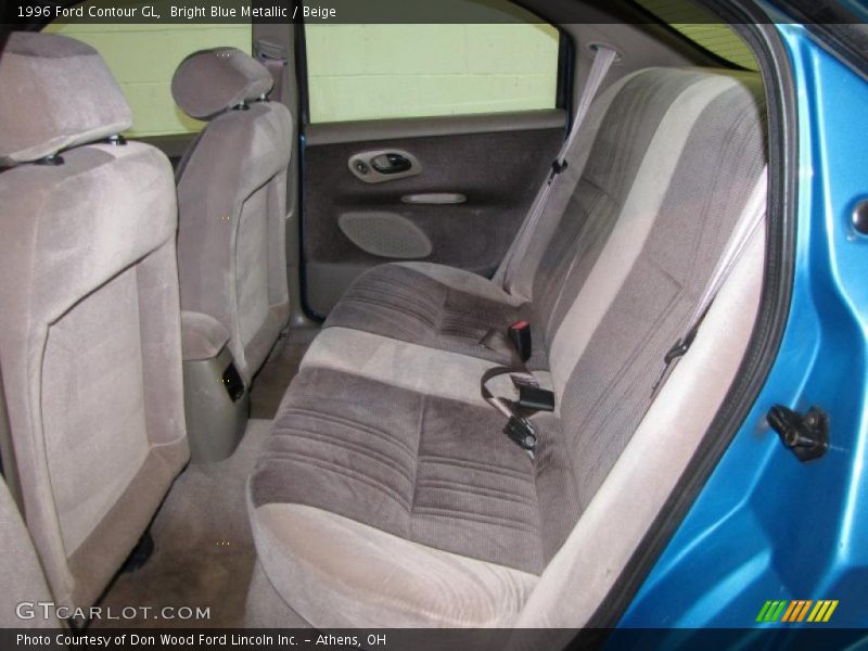 Bright Blue Metallic / Beige 1996 Ford Contour GL